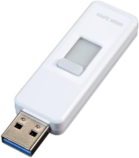 Захранване Sanwa UFD-3SLM32GW USB 3.2 Gen1 Памет (32 GB, прибиращ се конектор, бял)