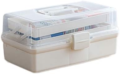 Кутия за съхранение на домакински медицина HUYP Кутия За съхранение на Болничната Медицина с Голям Капацитет и Многопластова Кутия за спешна медицинска помощ (Разме