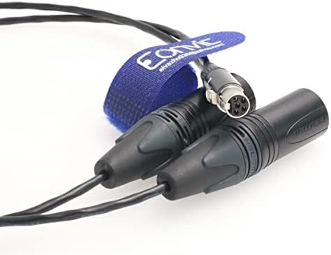 Eonvic за полеви микшеров/записващи устройства Zaxcom QRX Мини аудио кабел XLR 5 пин до двойно аудиокабелю XLR 3 Пин на звукови устройства 633, 664, 688, 302, 552, 788Т