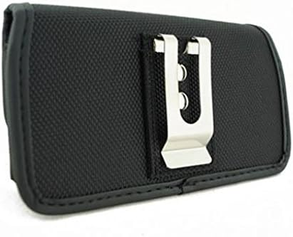 Черен Траен Вас Калъф за телефон, Защитен калъф, Скоба, за да кобура на колана си, за Verizon-Samsung Galaxy Note Edge (SM-N915V)
