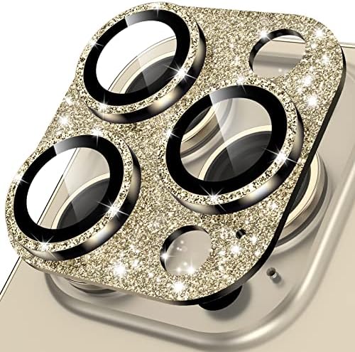 YWXTW за iPhone 13 Pro/iPhone 13 Pro Max Защитно фолио за обектива на камерата, [Нов дизайн Bling 4-то поколение] Метален