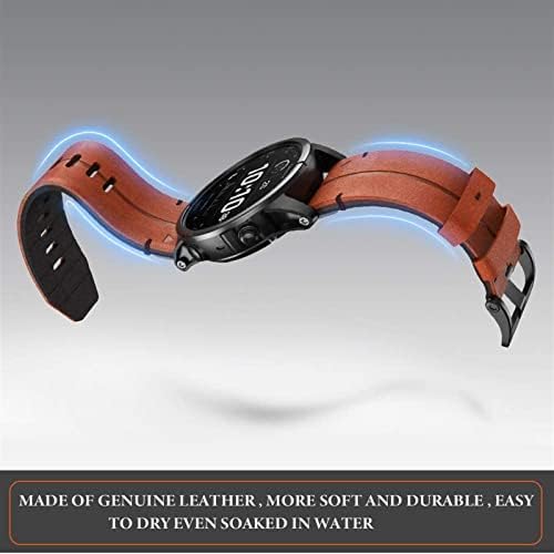 DFAMIN Каишка За часовник Quickfit От Естествена Италианска Телешка Кожа Quickfit За Garmin Fenix 7X7 Watch Easyfit На