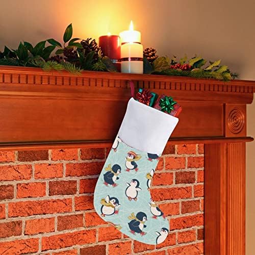 Сладки Пингвини Коледен Окачен Отглеждане на Сладък Дядо Чорап за Коледно Декориране на Подаръци