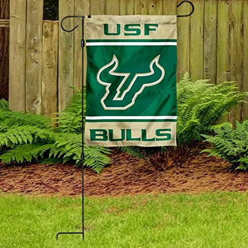Градински Флаг на Южна Флорида Bulls Garden и Поставка За хартата с Притежателя на Флагштока Комплект
