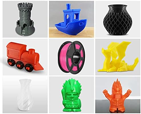 Материал за 3D печат на Ico 3D Принтер PLA Конец 1,75 мм за 3D принтер Точност +/- 0,02 мм, 1 кг 1 макара (розов