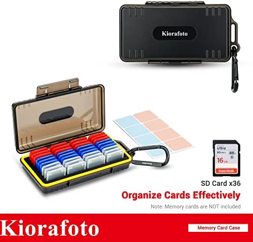 Калъф за SD-карти Kiorafoto с 36 и с малко пари Индивидуални Прозрачни Пластмасови Притежателите на карти с памет с 36