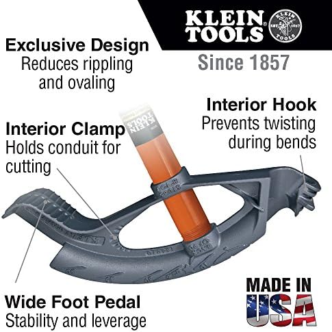 Klein Tools 56211 Корона за огъване на метални тръби, 1-1/ 4-инчов EMT