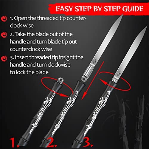 Комплект от 2 теми - Джобен нож - Японски Универсални ножове с ножнами - Сгъваем Нож ЕРП - Въже за къмпинг, Парашутизъм