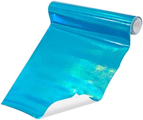 GORGECRAFT 8 x 47Лазерна Холограма Кожа Vinyl Кърпа Синя Светоотражающая Изкуствена Slr Изкуствена Кожа Радиевая Филм Водоустойчив