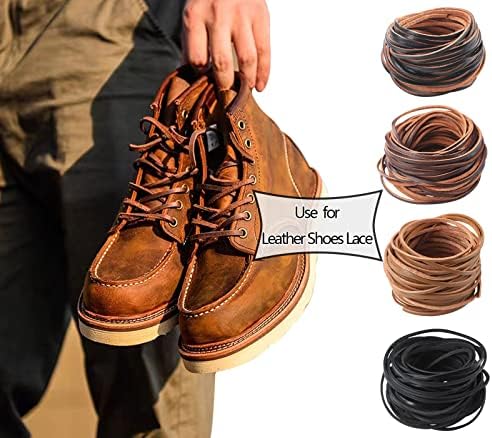 Плосък кабел от естествена кожа Picheng 3 мм, кабел за плетене на ленти с дължина 5 метра, Много подходящ за бижута, кожени връзки за обувки, градински инструменти, играч?