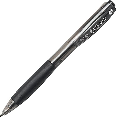 Прибиращ Химикалка химикалка BIC Bu311bk Bu3, Удебелен шрифт, 1,0 мм, Черна, Dozen