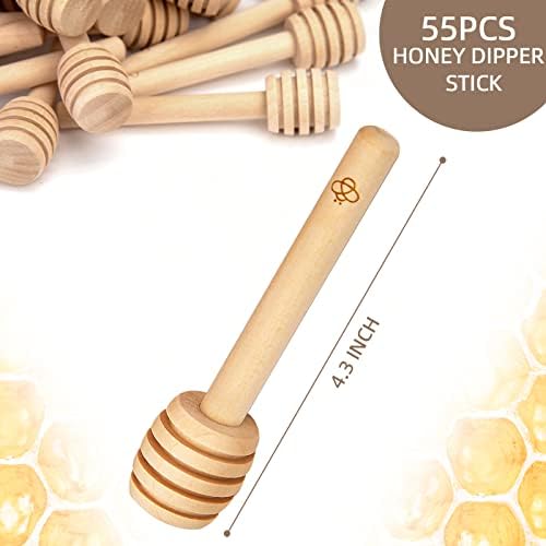 HANSGO 55 БР. дървена ковшик за мед и 36 бр. 3-инчов cellular пръчка