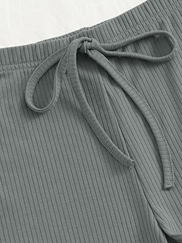 Къси панталони от трико MYPOWR с завязками отпред в рубчик (Цвят: G, Размер: S.)