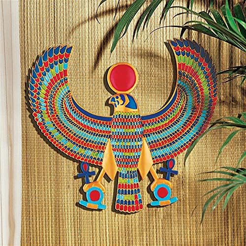 Дизайнерски Стенни табели Toscano AH22206 Horus Egyptian, Пълноцветен, 15 Инча, Хол