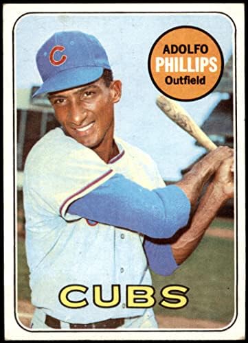 1969 Topps # 372 Адолфо Филипс Чикаго Къбс (Бейзболна картичка) VG+ Къбс