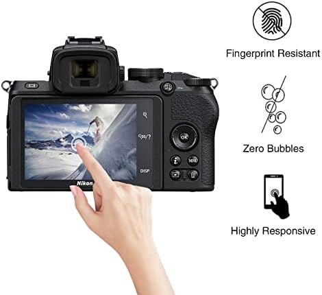 (3 опаковки) Защитно фолио Rieibi за цифров фотоапарат Nikon Z фк Zfc, фолио, изработени от закалено стъкло Твърдост 0,33 мм 9H за Nikon Z фк Zfc със защита от пръстови отпечатъци и н?
