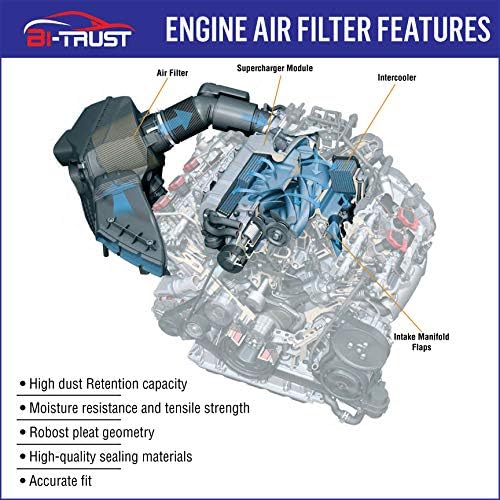 Въздушен филтър на купето на двигателя на Дву-Trust, Замяна за CA9997 CF10285, Съвместим с Subaru Legacy Outback 2010-2019
