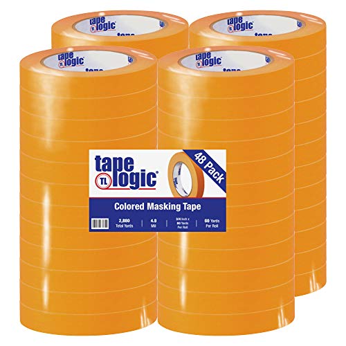 Кутии тиксо Fast Tape Logic®, 4,9 Mils, 3/4 x 60 ярда, оранжева (в опаковката 48 броя)