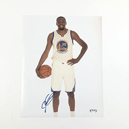 Кевин Дюрант подписа снимка 11x14 PSA / ДНК Голдън Стейт Уориърс Нетс С автограф - Снимки на НБА с автограф