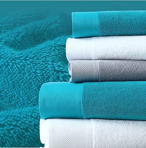 Комплект памучни кърпи / хавлии WPYYI 160 * 80 Кърпа за баня 80 * 40 Кърпа за ръце 33 * 33 кърпа за лице Мек и гъст (Цвят: синьо размер: 1)