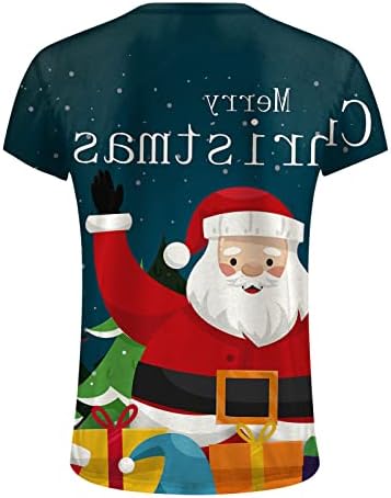 ZDDO Коледни мъжки тениски Solider с къс ръкав, Забавни Коледни тениски с Принтом Дядо Коледа, Спортни плътно