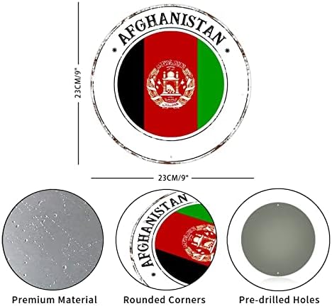Афганистан Алуминий Метален Венец Знак на Националното Знаме на Афганистан Метален Венец Знаци Декор Рафтове В Селски Стил,