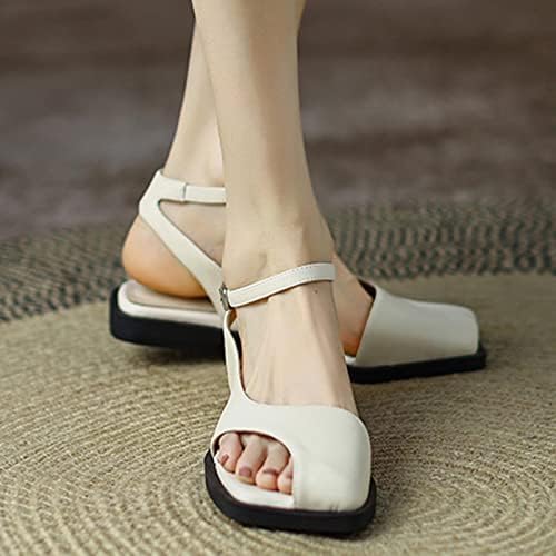 ZHISHILIUMAN / Дамски Сандали; Ежедневни Обувки на плоска подметка с отворени пръсти; Удобна Поддръжка на свода