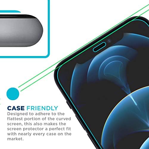 Защитно фолио от балистични стъкло Tech Броня, предназначена за Apple iPhone 12 Pro Max 6,7 Инча, 3 опаковки закалено стъкло 2020