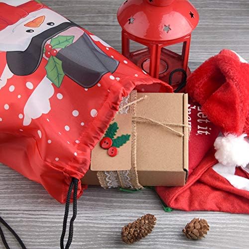 TUPARKA 6 бр. Коледни Чанти на съвсем малък, Раница на Дядо Коледа, лесна работа, Празнични Торбички за Коледното