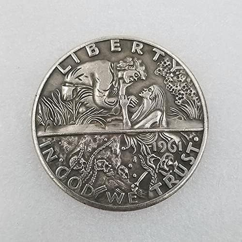 Старинни Занаяти 1961 Камбаната На Свободата Скитник Сребърна Възпоменателна Монета Сребърен Долар 2994
