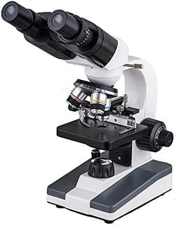 Биологичен микроскоп GUOSHUCHE бинокъла микроскоп 640X за физическо наблюдение /разглеждане на части (Цвят: