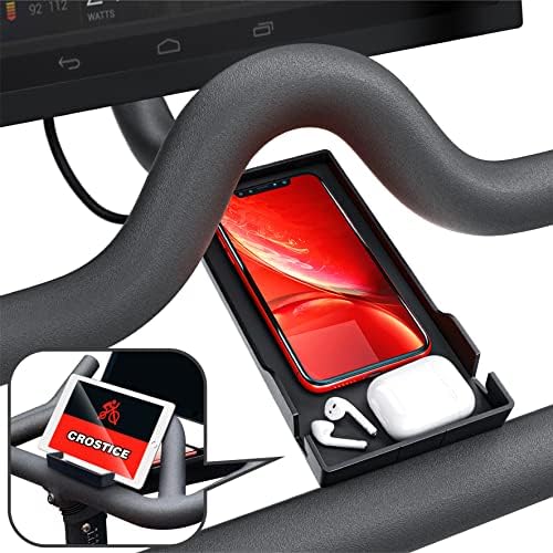 Стойка за телефон Crosice, Съвместим с Peloton Bike & Bike Plus, Тава за телефон на Оригиналния дизайн, Държач за iPhone,