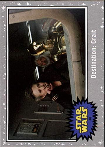 2019 Topps Междузвездни войни Пътуване към Тръгнат Скайуокър Сребро 40 дестинация: Търговска карта Crait Princess Leia