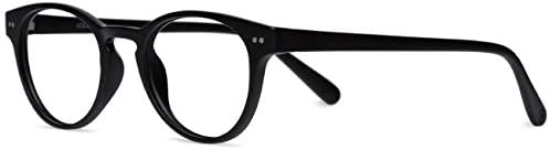 LOOK OPTIC Abbey Blue-очила за четене с подсветка - Технология RETINASHIELD (черен, 0,00)