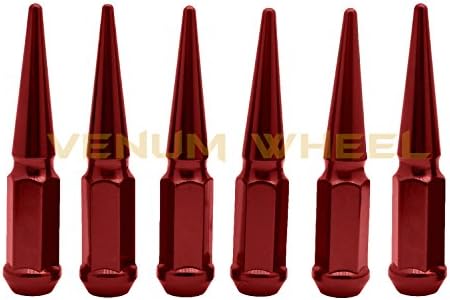 20 Бр 1/2-20 Гайки с червени бодли за определяне на издатини от солидна стомана височина 4.5 инча в комплект