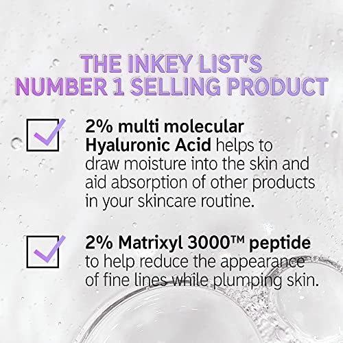 Серум с хиалуронова киселина INKEY List, Овлажнява няколко пласта суха кожа, придава еластичност и изглажда фините
