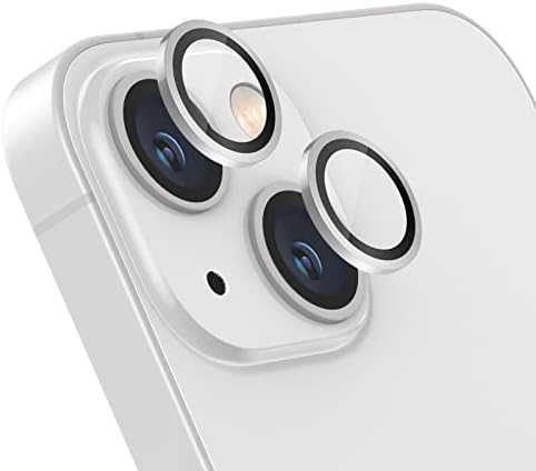 Защитно фолио за обектива на камерата Uniwit, разработена за iPhone 13/13 Mini, 3D-пръстен от авиационен алуминий, закалено стъкло