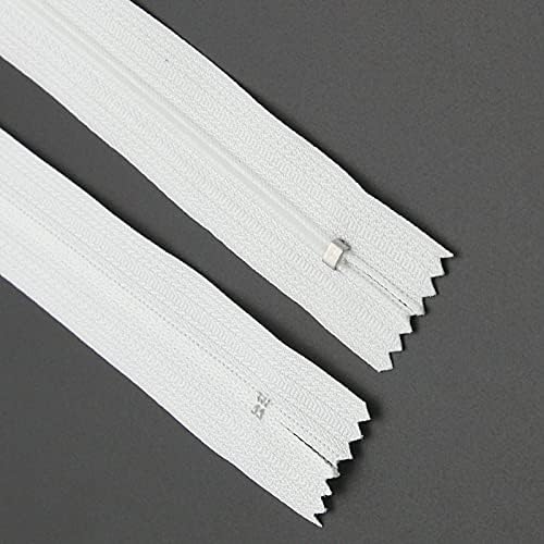 22-Цолови Найлонови ципове-Спирала от Затворен тип за Шевни изделия с Различна дължина (20 бр бели на цвят), YIGUANXIN
