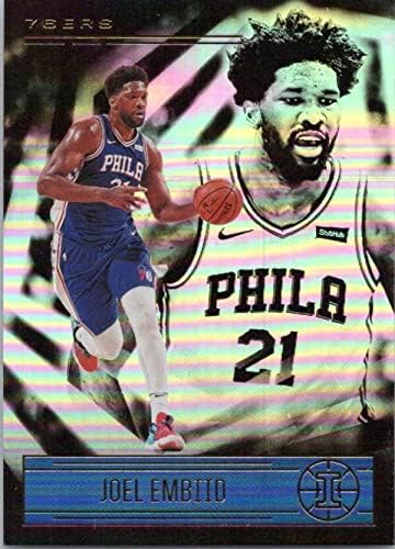2020-21 Панини Illusions 53 Джоел Эмбиид Филаделфия 76-ърс Баскетболно Търговска картичка НБА