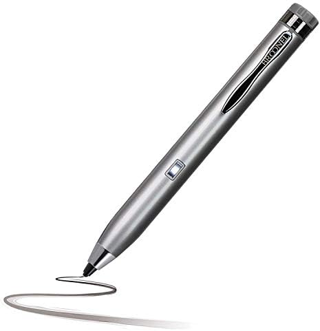 Активен цифров стилус Broonel Silver Mini Fine Point, Съвместим с по-тънък и лек лаптоп ASUS VivoBook 15, 15,6