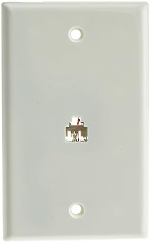 Стенни панела за 2-линеен телефон ACL, RJ11 4 Тел, Бяло, 2 опаковки