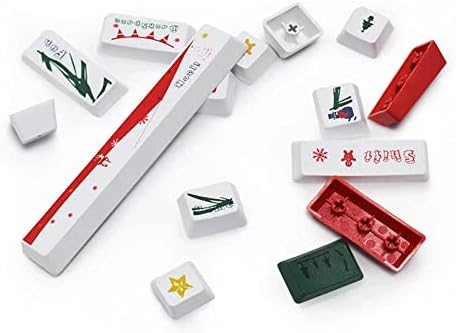 Капачки за ключове на коледна тематика - 123 Коледни набор от потребителски капачки за гейминг клавиатура, капачки за