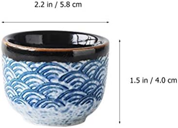 Набор от Керамика за саке Hemoton, 2 бр., Чаши за саке в Японски Стил, Керамични Чаши за Сервиране Саке,