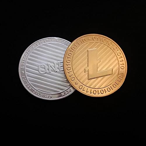 1БР Възпоменателна Монета, Позлатена Сребърна Монета Litecoin Litecoin Виртуална Криптовалюта 2021 Лимитированная Серия са подбрани