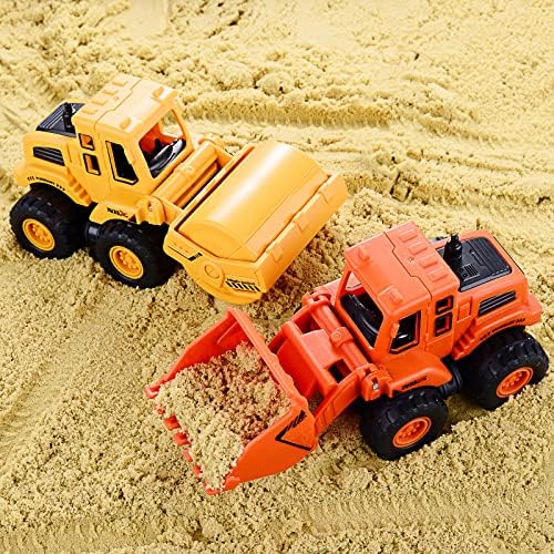 Строителни играчки Beestech за момчета и момичета от 3 години, играчки за строителни камиони с фрикционным