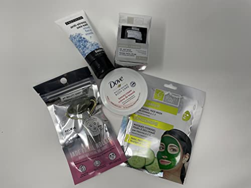 Подарък кутия Spa Deluxe: Нефритови валяк за лице, Кална Маска Срещу стреса, Въглища маска за лице и много Други! Да се