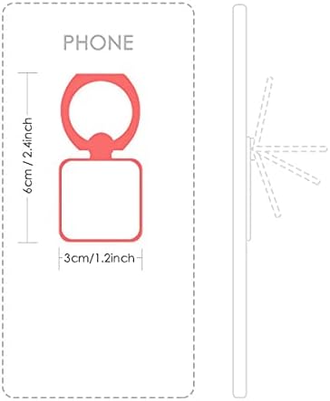 Цвете Лале Илюстрация На Площада Пръстен За Мобилен Телефон Поставка Притежателя Скоба Универсална Подкрепа За Подарък