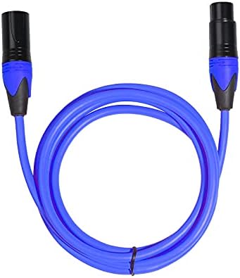 XUnion 5 бр. Цветен Кабел XLR за мъже и Жени аудио кабел Екраниран Микрофон Миксер SH5