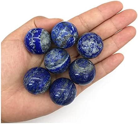 SHITOU2231 1БР 24-26 мм Натурален Лазурит Каменна Топка Сини Кристални Обхват на Камък Изцеление Декор Естествени Камъни и Минерали, Лечебни Камъни