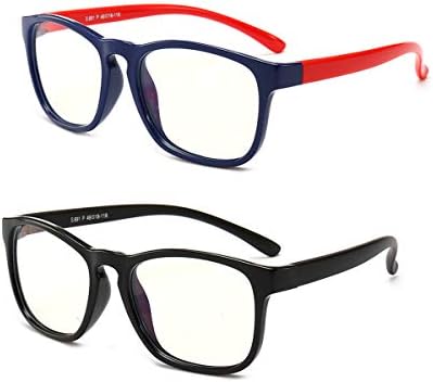 Детски Очила UNIEISOL, блокиране на Синя светлина, 2 опаковки, Защита от ултравиолетови лъчи, Антибликовые очила (на